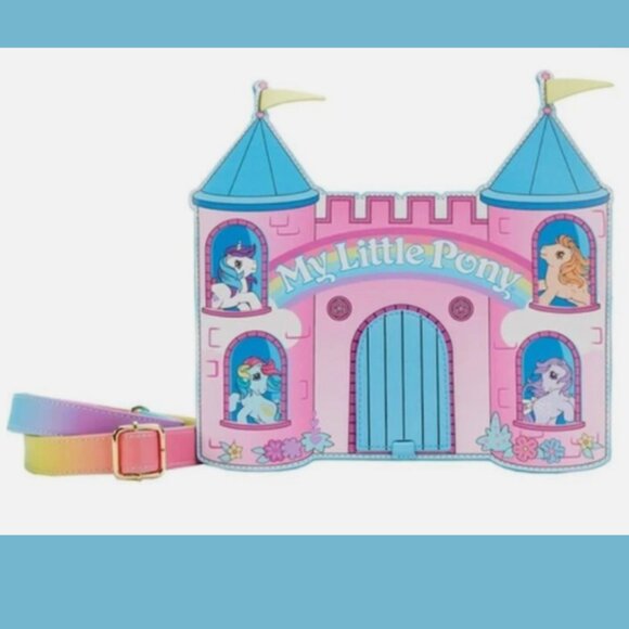 ?✨ Loungefly My Little Pony™ Castle Crossbody Bag ? Exclusive Retro Rainbow main image 10